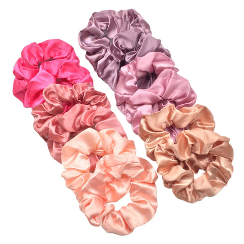 12/18/20PCS Satin Colorful Intestine Hair Band Hair Accessories hair scrunchies Headwear For Ponytail Cute Causal Women
