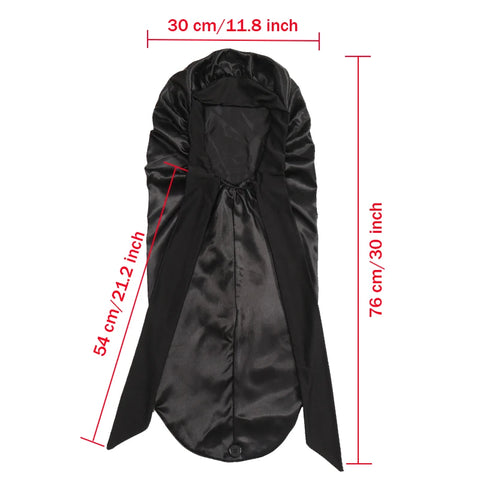 Soft Silky Long Satin Bonnet For Natural Hair And Curly Hair Extra Large Size Hair Cap With Tie For Comfortable Night Sleep 1Pcs