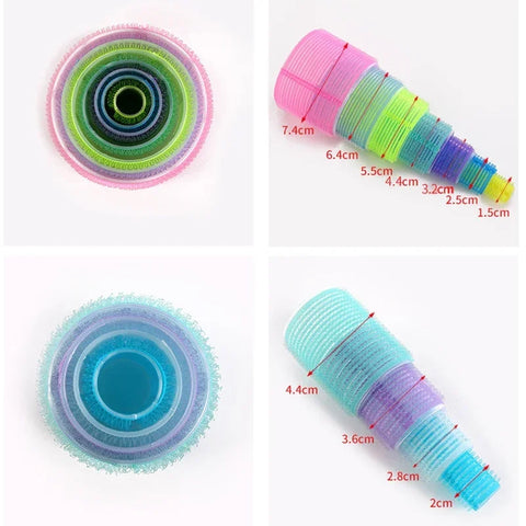 Hair Rollers Self Grip Hook Hair Curlers Heatless Hair Roller Dressing Curly Girl Method Curlers Sticky Styling Tools