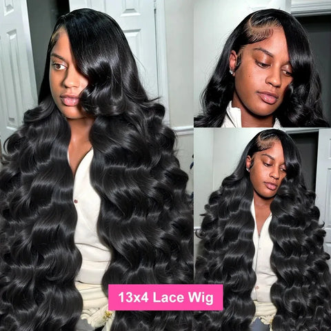High Density Body Wave 13x6 Hd Lace Frontal Wig Human Hair Wigs Glueless 30 40 Inch Pre Plucked 13x4 Lace Front Wigs For Women