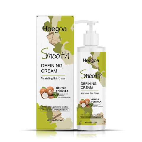Hair Styling Cream Moisturizing Nourishing Frizz Control Shine Enhancer Natural Hold All Hair Types Non Greasy Long Lasting