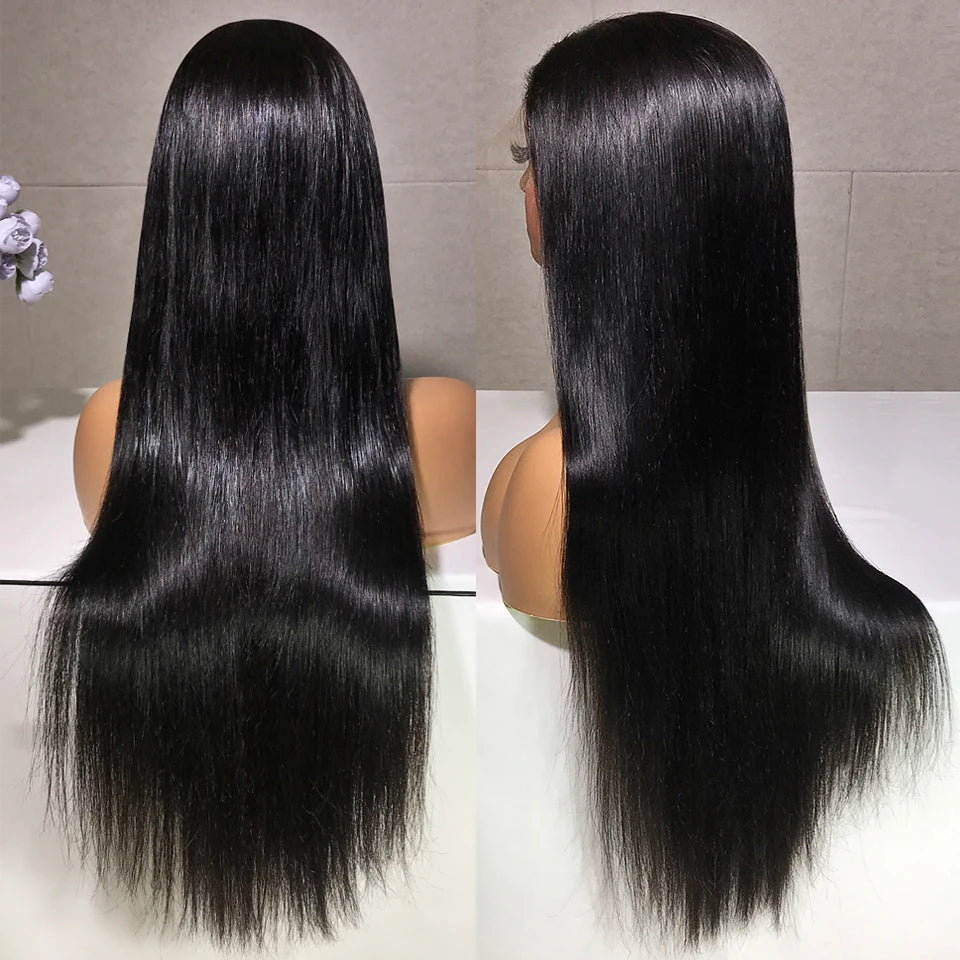 Ready To wear 7x6 Lace Front Wigs Pre Plucked 6*7 Straight Lace Front Wigs Glueless Lace Straight Human Hair Wigs for Woman