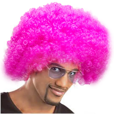 Clown Wig Afro Puff Wigs 80s Cosplay Anime Party Christmas Halloween Fancy Funny Wigs