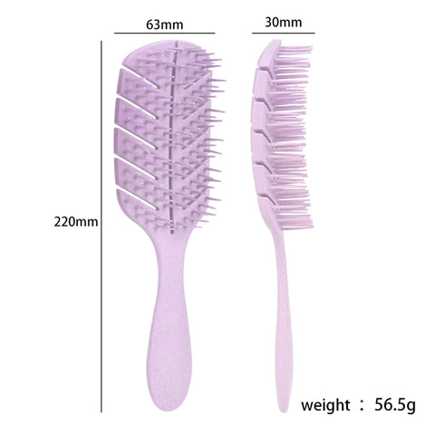 Square Vent Hair Scalp Massage Comb Hair Brush Anti-static Wet Dry Curly Detangler Hairbrush Nylon Salon Hair Styling Tools