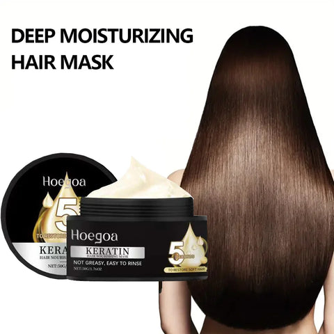 Keratin Hair Mask Moisturizer Conditioner Soft Smooth Frizz Damaged Repair Damaged Hair Restore Shine Hair Mask