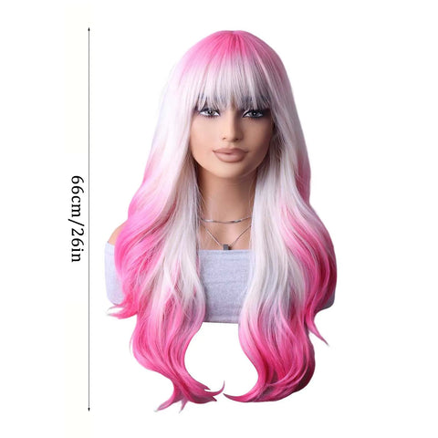 High-temperature Silk Wig Natural Realistic Super Light Fake Wig For Cool Women Girl Party Cosplay Wig Everyday Fashion Modeling