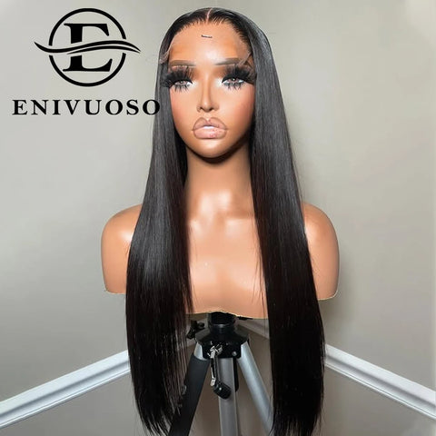 Body Wave 13x6 Lace Frontal Wig Pre Plucked with Baby Hair Natural Hairline Long Wavy Synthetic Lace Front Wigs For Black Women