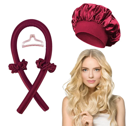 Heatless Curling Rod Headband Night Cap No Heat Hair Curler Hair Rollers Soft Curlers Lazy Curls Sleeping Bonnet Styling Tools