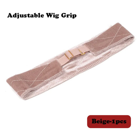 Plussign Wig Grip Headband For Lace Frontal Wigs Adjustable Invisible Wig Hair Band Nude Non-Slip Velvet Wig Band To Hold Wigs