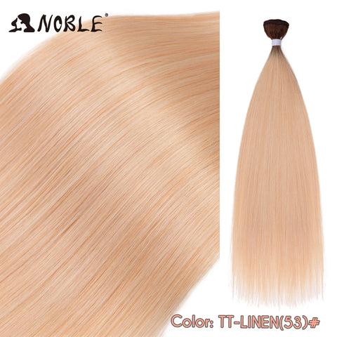 Straight Hair Extensions Bundles With Frontal Closure Synthetic Hair Bundles Salon Natural Hair Yaki Straight High Temperature