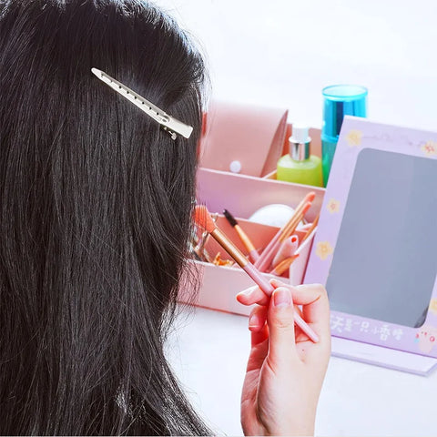 Woman Hair Care Clips Metal Steel Hairdressing Sectioning Clip Clamps Barber Hair Cut Use Styling Tools Hair Root Fluffy Hairpin