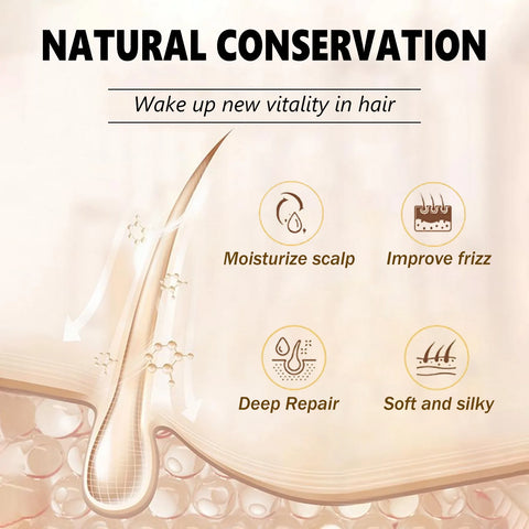Coconut Oil Nourishing Hair Mask Magical Treatment Deep Conditioner Moisturizer Scalp Split Ends Repair Anti Frizz Hair Mask