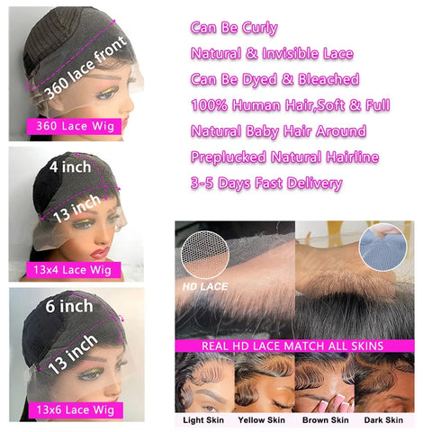 30 Inch Burgundy 13x4 HD Lace Frontal Straight Human Hair Wigs Pre Plucked Brazilian 99j Hd Lace Frontal Wig 13x6 Human Hair Wig