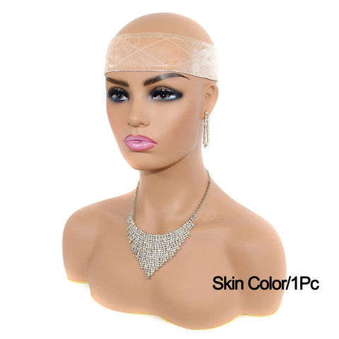 Velvet Wig Grips Headband Adjustable Grip Headbands For Lace Frontal Wigs Non-slip Soft Velvet Wig Grips Headband To Hold Wig