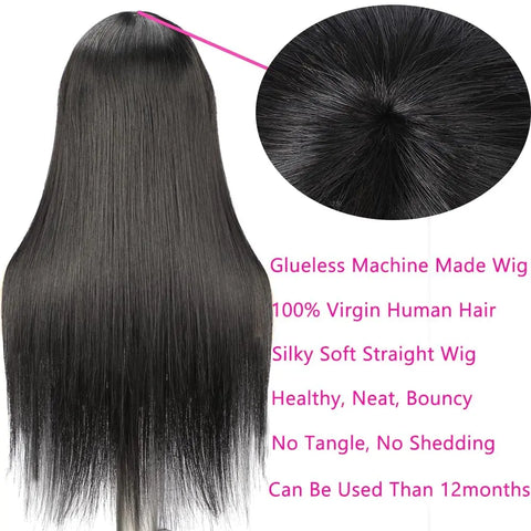 Bone Straight Human Hair Bob Wigs Full Machine With Bangs Glueless 100% Brzailian For Women Choice Non Lace Front Cheap On Sale