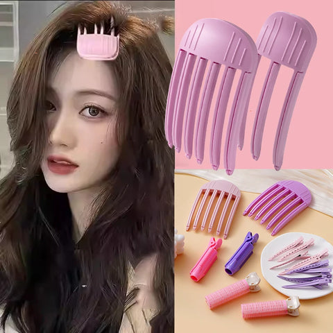 Set Fluffy Hairpin Curling Bangs Clips Hair Roots Volumizing Hair Clips Women Curling Fixed Shape Fashion Volume Hair Roller