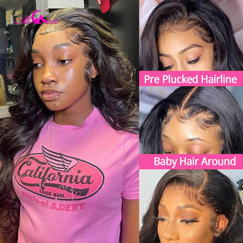Upgrade 12A Blonde Highlight Wig Human Hair 13X4 13x6 Body Wave Lace Frontal Human Hair Wigs Pre plucked 5x5 Lace Closure Wigs
