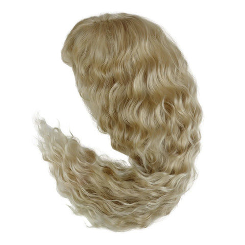 Synthetic 28 inches Long Blonde Curly Wig for Women Fluffy Wavy Wavy Wigs Natural Hair Replacement Cosplay Costume Wig
