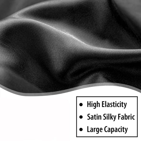 1Pcs Soft Silky Long Satin Bonnet For Natural Hair And Curly Hair Extra Large Size Hair Cap With Tie For Comfortable Night Sleep