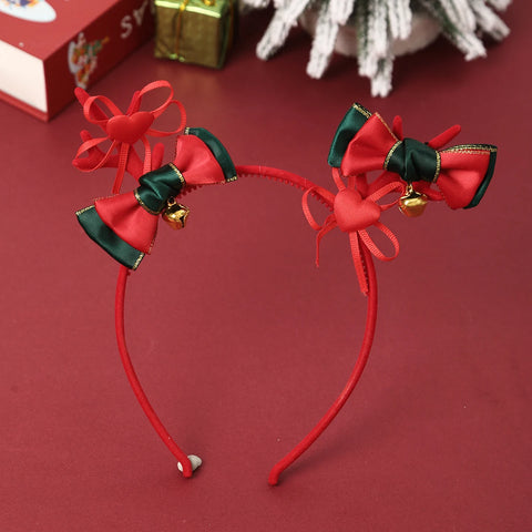 Christmas Antler Bowknot Headband Women Party Decoration Christmas Headwear Girls New Hair Hoops Fashion Hair Accessories