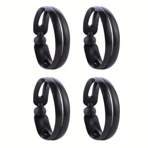 4pcs Magic Twist Donut Bun Clip DIY Ponytail Hair Styling Tools Black Mushroom Head Hair Reel for Bobo and Ball Head Hairstyles