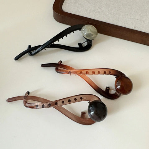 New Fashion Barrettes Retro S Shape Ponytail Twist Hair Clips Hairpins Twisted Hollow Out Shark Clips Headdress Hair Accessories