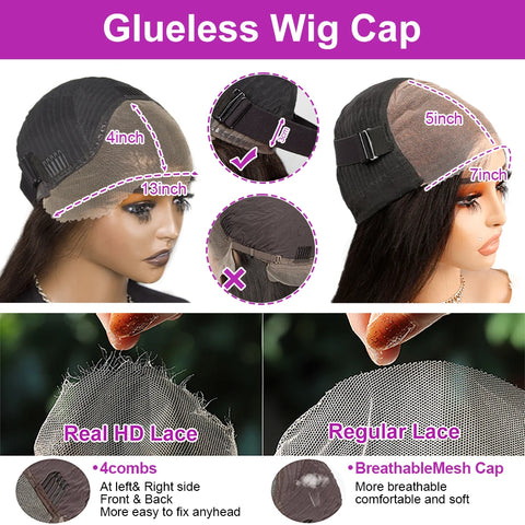 Body Wave Short Bob 13x6 Transparent Lace Front Human Hair Wigs Glueless 7x5 13x4 HD Pre Plucked Lace Frontal Wig For Women 250%