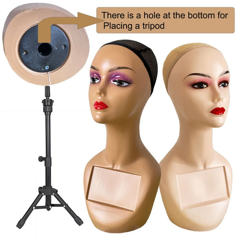 Plastic Mannequin Model Head for Display Wigs  Plastic Mannequin Head For Wig Stand For Wigs Display Making Wigs Manikin Head