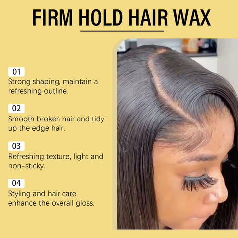 Flyaways Control Hair Gel Wax Styling Balm For Frizz Taming And Edge Styling Natural Shine Non Greasy Formula For Men And Women