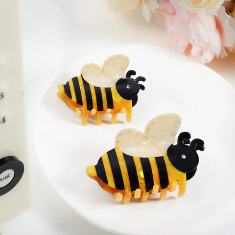 Luxury quality jewelry 2025 new cute bee grab clip jewelry in autumn and winter Crab hair clip hair accessories for girls