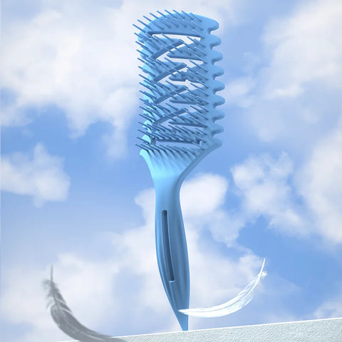 Detangling Brush Curl Styling Hollow Hair Brush WANMEI Women Curly Wet Tangled Massage Comb Barber Hairdressing Salon Tool