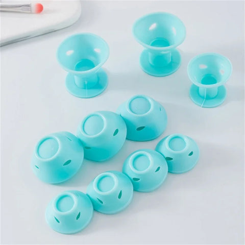 10/20PCS Pink Magic Hair Care Rollers Soft Silicone Hair Curler No Heat No Clip Hair Curling Styling DIY Tool For Curler Hair