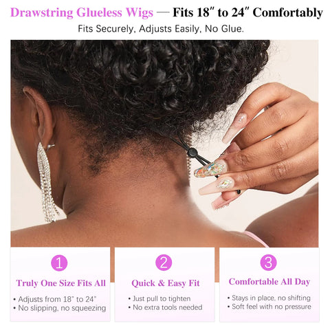 Glueless Wig Human Hair Burmese Curly 7x6 Lace Closure Wig Beginner Friendly HD Lace Bleached Knots 100% Human Hair Wigs