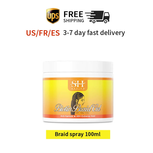 Hot 24 Hour Hold Braid Gel Frizz Control Fixative Oil Cornrow Mousse For Black Women Natural Locks And Twist Hair Styling Wax