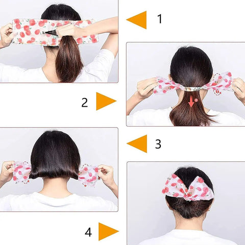 Hair Bun Maker  Bun Print Headband Hairpin Women Hair Styling Twist Stylish Donut Bun Maker Accessories Twisted Hairpin Tool