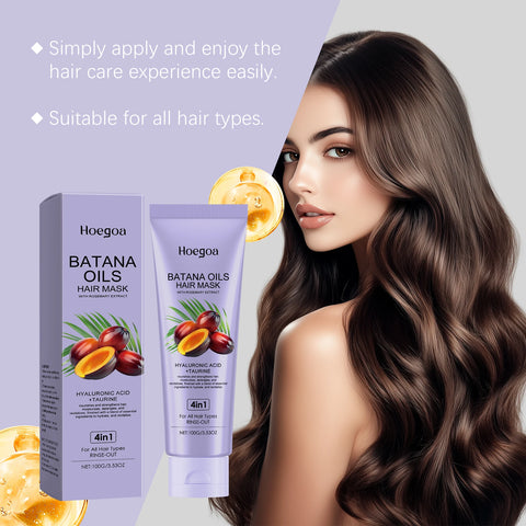 Batana Oil Hair Mask Straightening Hair Anti Loss Deep Nourish Smoothing Repair Damaged Split Hair Growth Dense Hair Conditioner