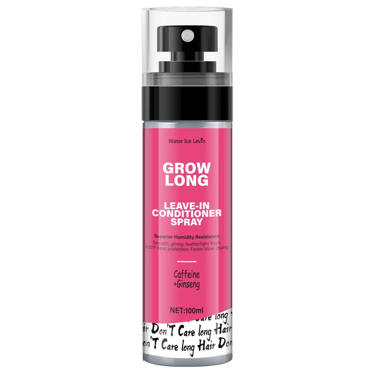 Leave-In Conditioner Spray and Softener, Long Biotin - Anti-Frizz Deep Conditioner for Split Ends and Fracture - Vitamin E, Caffeine and Ginseng, Suitable for Curly Hair, Dry and Damaged Hair