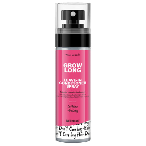 Leave-In Conditioner Spray and Softener, Long Biotin - Anti-Frizz Deep Conditioner for Split Ends and Fracture - Vitamin E, Caffeine and Ginseng, Suitable for Curly Hair, Dry and Damaged Hair