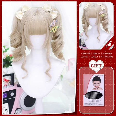 WTB Synthetic Long Straight Hair Black Lolita Wigs with Bangs for Women Fashion Female Cosplay Party Christmas Wigs Multicolor