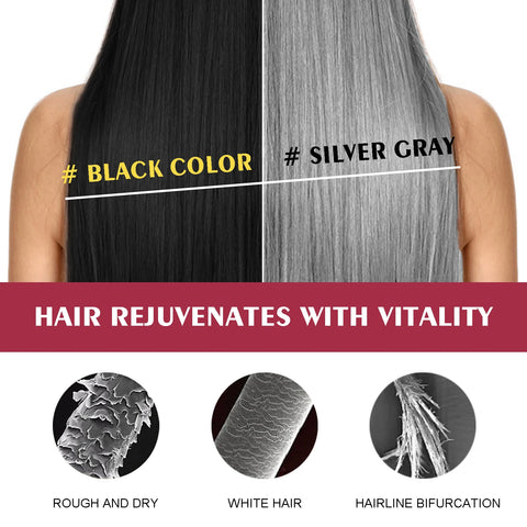 5Colors Hair Dyeing Shampoo 3in1 Rapid Hair Dyeing Repair Dry Cleaning Nourishing Hair Roots Restoration Coloring Black Shampoo