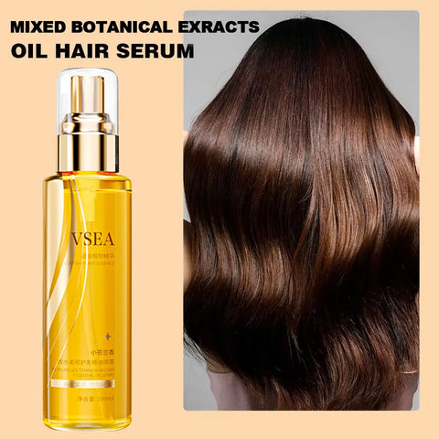 Lightweight Hair Oil Mist Serum, Botanical Extracts Hair Treatment for Split Ends,Frizz & Flyaways,Nourishing Repair,Gloss Shine