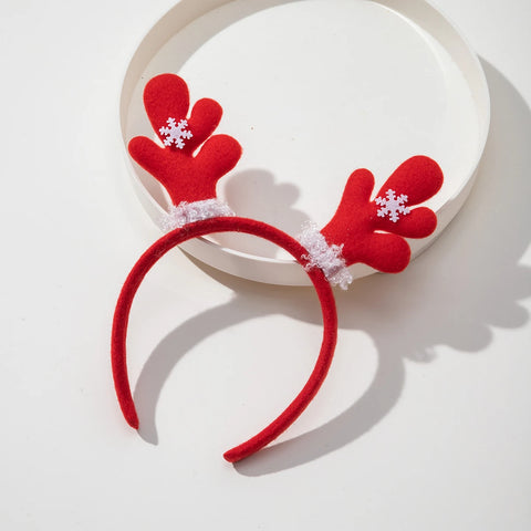 Christmas Decoration Headbands for Women Antlers Snowman Christmas Tree Head Buckle Decorations Xmas Party Gift Hair Accessories