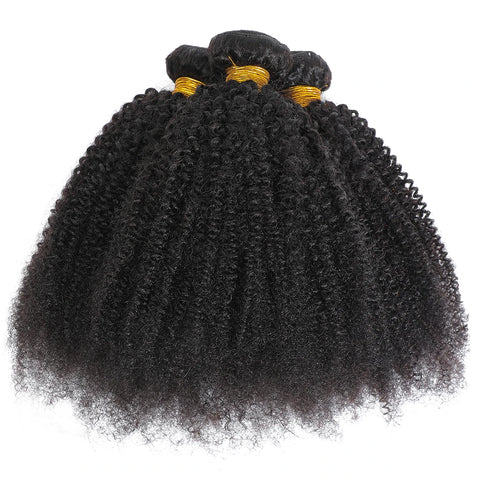 4C Afro Kinky Curly Virgin Human Hair Weft Different Brazilian Human Hair Extensions Weave Bundles Weaving African Black Women