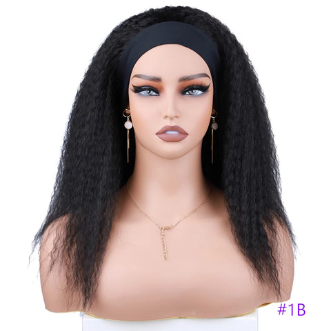 Short Kinky Straight Synthetic Wig High Puff Synthetic Hair Wig Afro Style Wig for Women Short Puffy Yaki Straight Synthetic Wig