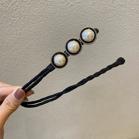 Camellia Flowers Magic DIY Tool Bun Maker Synthetic Donuts Bud Head Bands French Dish Made Hair Band Ball Twist Hair Accessories