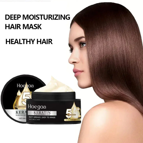 Keratin Hair Mask Moisturizer Conditioner Soft Smooth Frizz Damaged Repair Damaged Hair Restore Shine Hair Mask