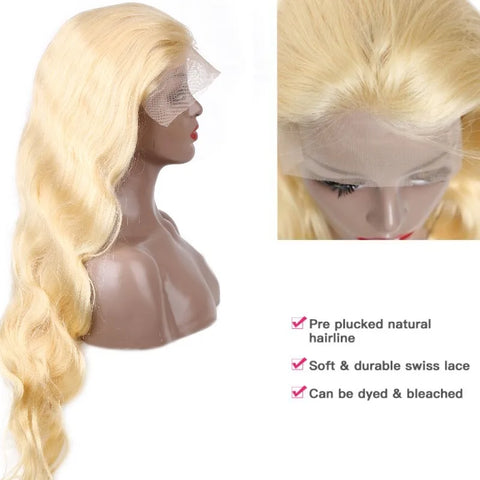 360 Lace Frontal Wig 613 Blonde 13x4 13x6 Body Wave Lace Front Wig Preplucked Brazilian Lace Front Human Hair Wigs 30 32 46 Inch