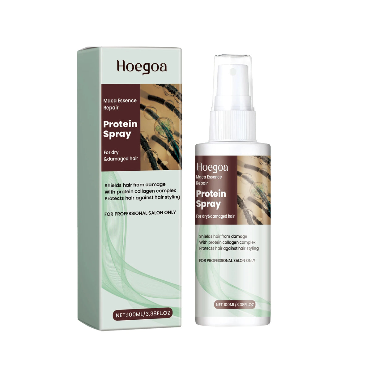 100ml Protein Leave-In Hair Care Spray Herbal Extract Moisturizing Deep Gentle Hair Care Oil Suitable For Dry And Damaged Hair