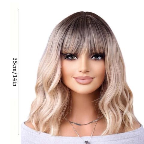 High-temperature Silk Wig Natural Realistic Super Light Fake Wig For Cool Women Girl Party Cosplay Wig Everyday Fashion Modeling