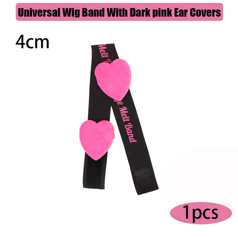 2.5Cm 3Cm 3.5Cm 4Cm Wig Elastic Band With Ear Protector Black Lace Melting Band For Laying Edges Down Adjustable Band 1Pcs 3Pcs